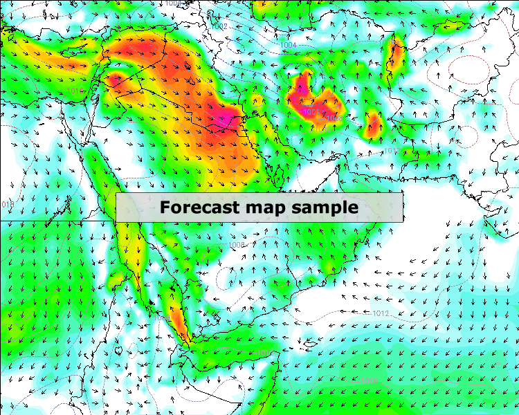 forecast map