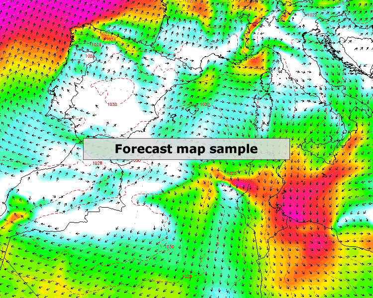 forecast map