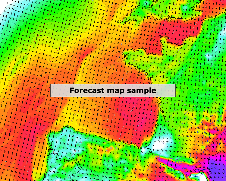 forecast map