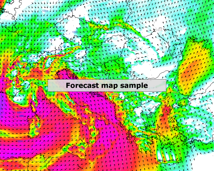 forecast map